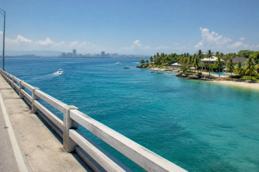 View of the Mactan Channel from a bridge crossing between Mactan Island and Cebu City